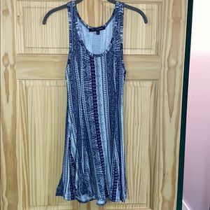 Dress, navy and white